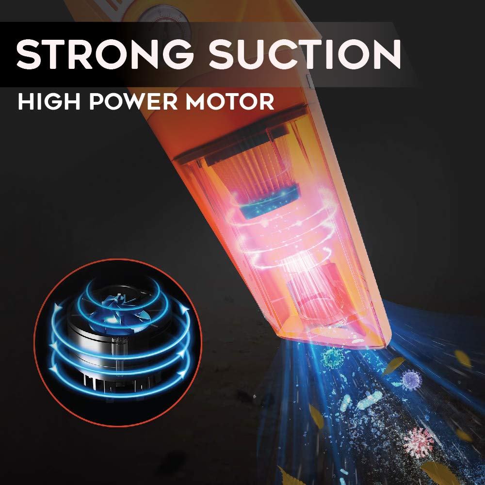 Car Care Companion™: 2-in-1 Vacuum & Tyre Inflator